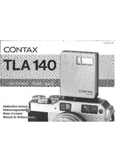 Contax TLA 140 manual. Camera Instructions.